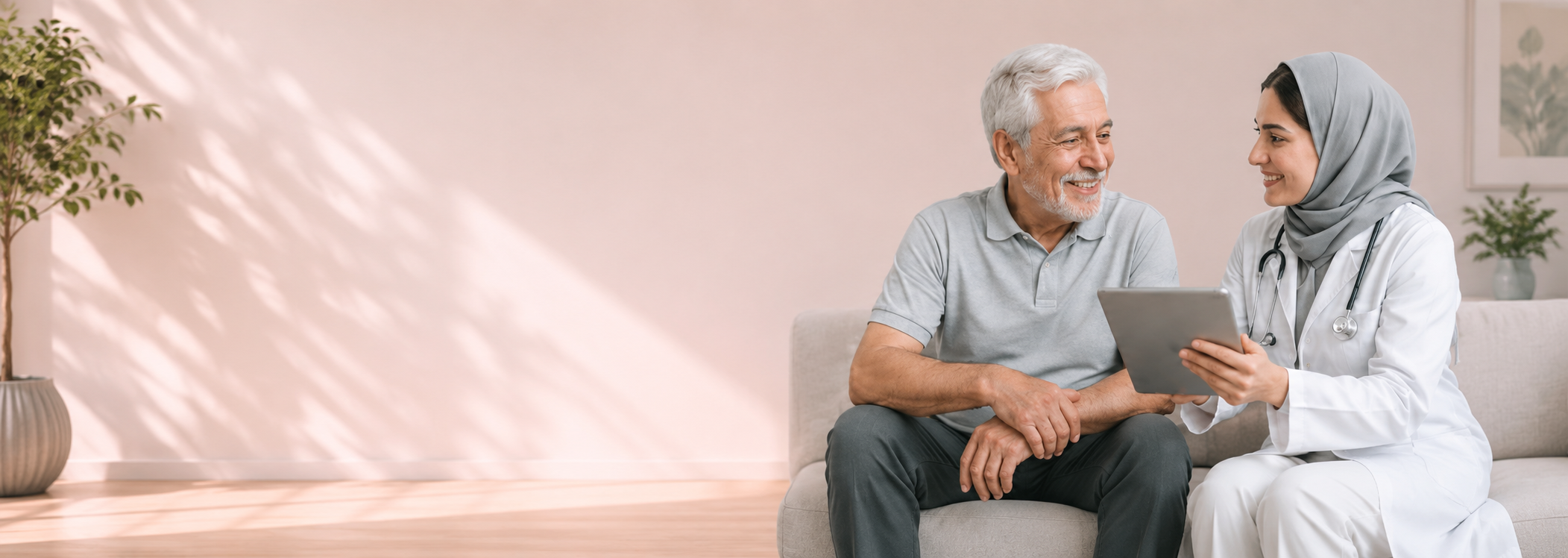 تیم متخصص کاگمو در حال مشاوره با بیمار